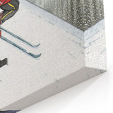 New Yorker Poster - 2000 Skiers Racing Down the Mountain Art Print