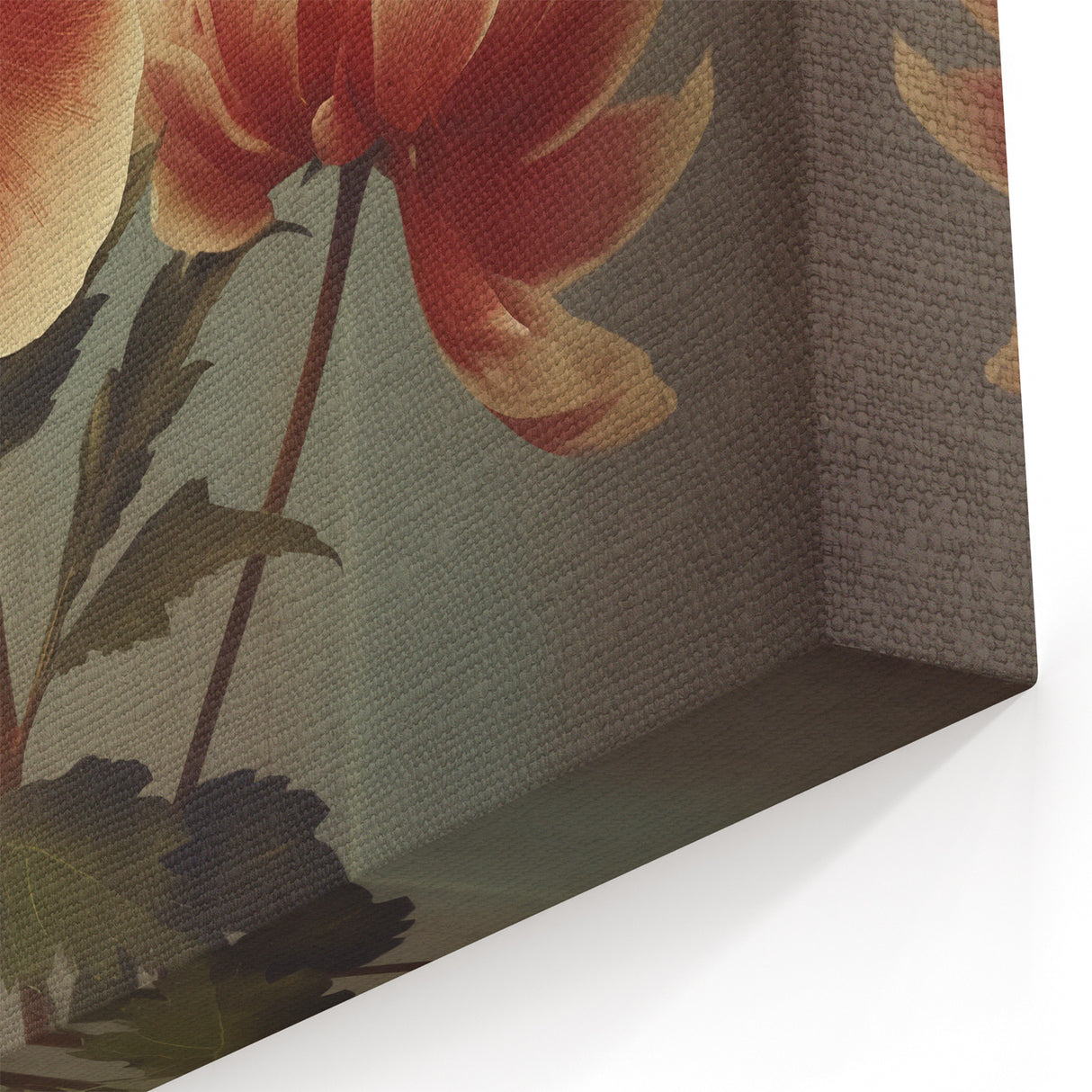 Vintage Botanical Art Prints – Peony Floral Illustration with Pastel Tones