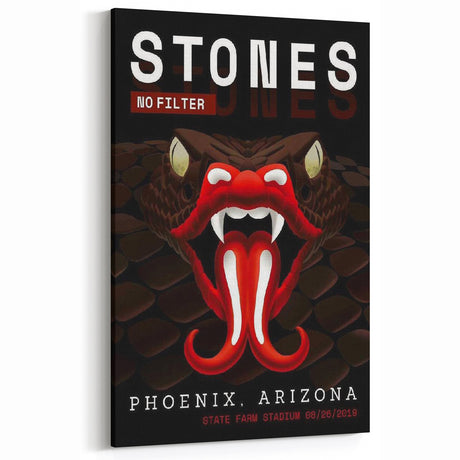 Rolling Stones No Filter Tour Poster – Vintage Rock Art