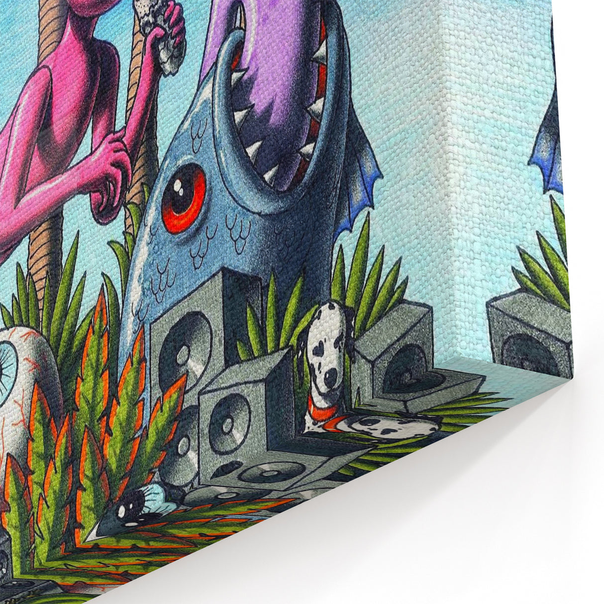 Sublime "40 Ounces" Poster – Vintage Concert Art with Alien Vibes