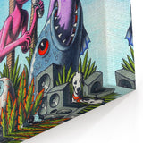 Sublime "40 Ounces" Poster – Vintage Concert Art with Alien Vibes