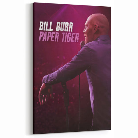 2010s Movie Poster Art - Bill Burr Paper Tiger Vintage Film Print