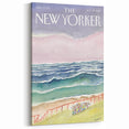 Vintage New Yorker Poster - Seaside Stroll Wall Art