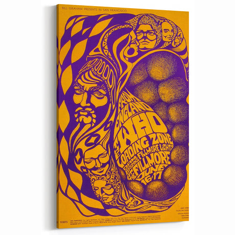 The Who 1968 Fillmore Concert Poster – Vintage Psychedelic Art