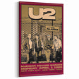 U2 The Unforgettable Fire Tour 1985 Poster Retro Canvas Print