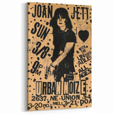 Joan Jett Retro Poster Art - Urban Noize Concert 1985
