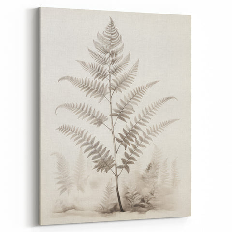 Vintage Botanical Art Prints – Fern Illustration in Black and White