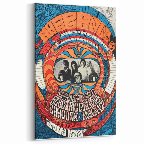Jefferson Airplane 1960s Psychedelic Concert Poster - Retro Art