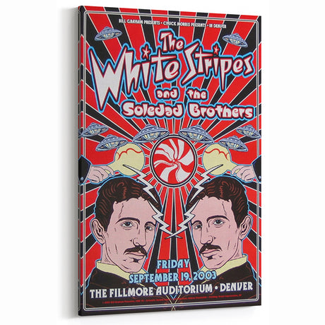 The White Stripes 2003 Concert Poster - Fillmore Denver