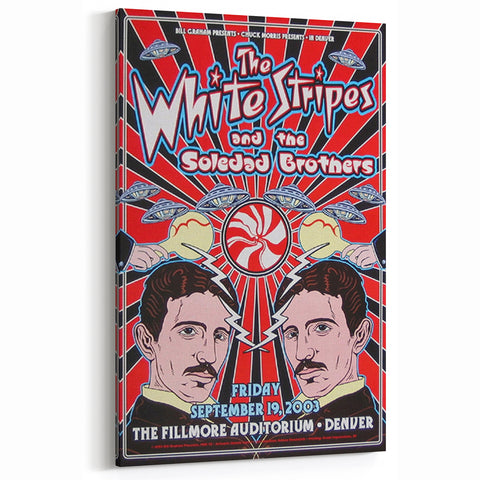 The White Stripes 2003 Concert Poster - Fillmore Denver