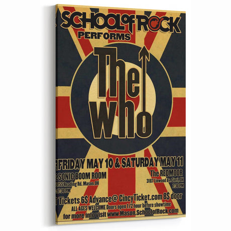School of Rock Performs The Who Poster - Sonic Boom & The Redmoor