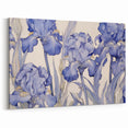 Vintage Botanical Art Prints – Blue Iris Flower Illustration