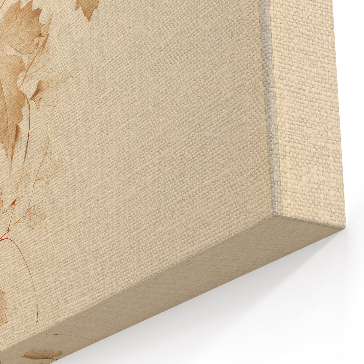 Vintage Botanical Art Prints – Soft Beige Leaf Illustration