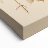Vintage Botanical Art Prints – Soft Beige Leaf Illustration