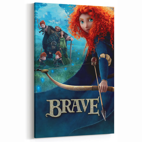 2010s Movie Poster Art - Brave Retro Vintage Film Print