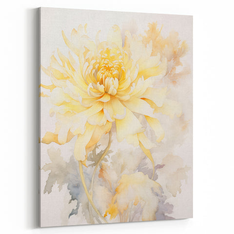 Vintage Botanical Art Prints: Soft Yellow Blossom