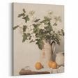 Vintage Botanical Art Prints – White Flowers in Pitcher Illustration