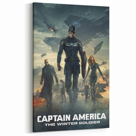 Classic 2010s Movie Poster Art – Vintage Captain America Print