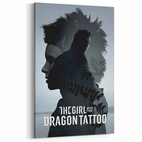 Classic 2010s Movie Poster Art – Vintage The Girl with the Dragon Tattoo Print