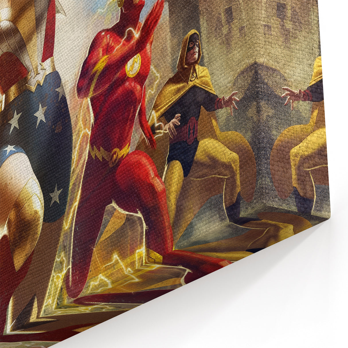 2020s Vintage Movie Poster – Justice Society WWII Retro Print