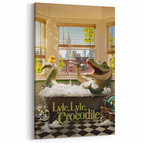 2020s Vintage Movie Poster – Lyle, Lyle, Crocodile Retro Film Art