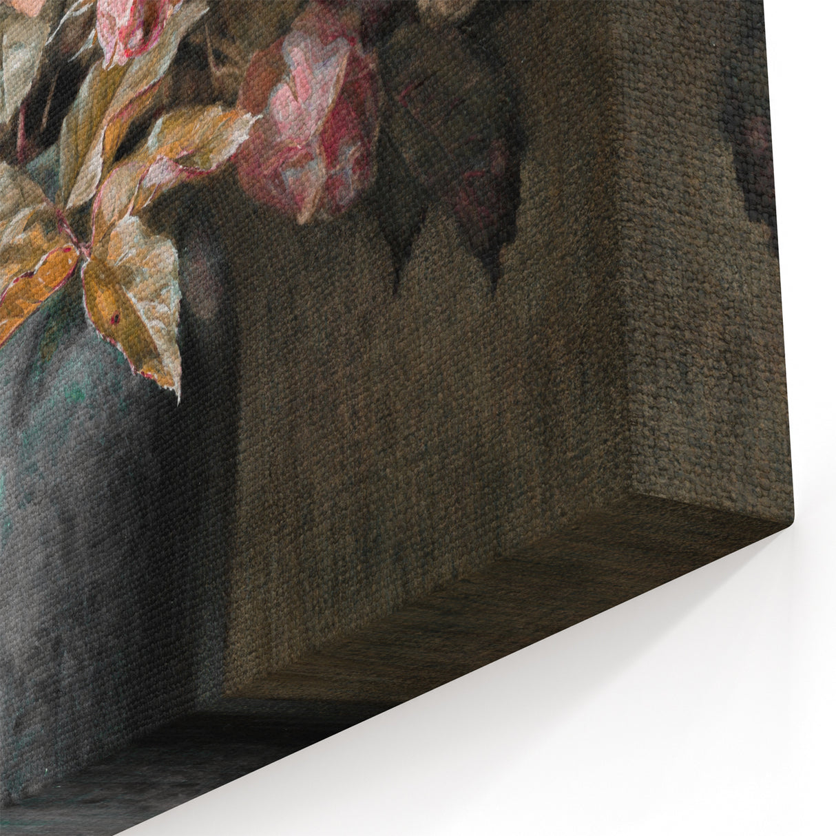Vintage Botanical Art Prints - Antique Floral Vase with Roses