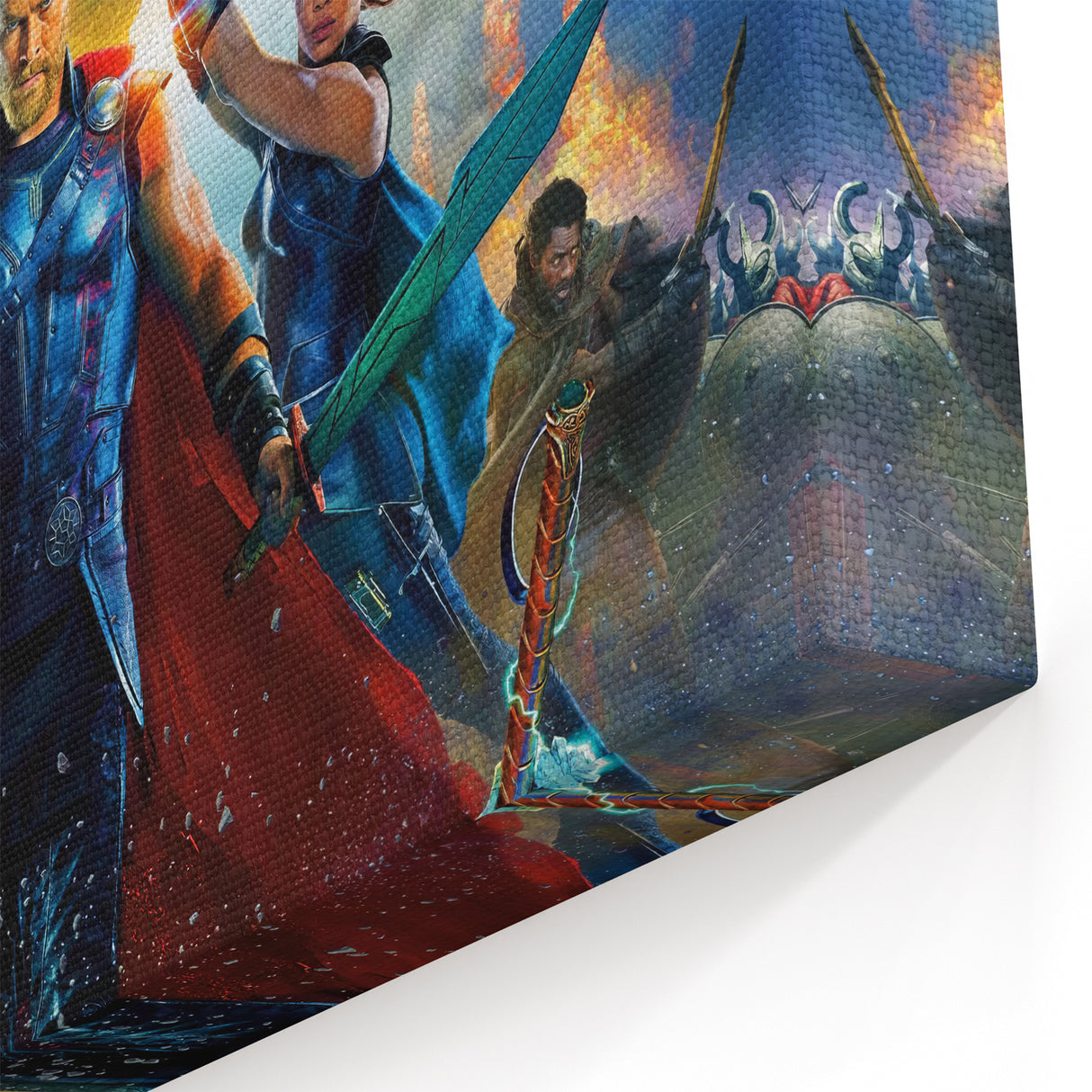 2010s Movie Poster Art - Thor: Ragnarok Vintage Movie Poster Print