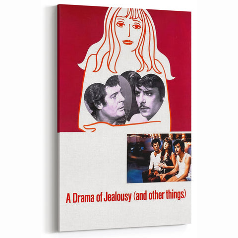 1970s Vintage Movie Poster – Classic 70s Film Art of A Drama of Jealousy