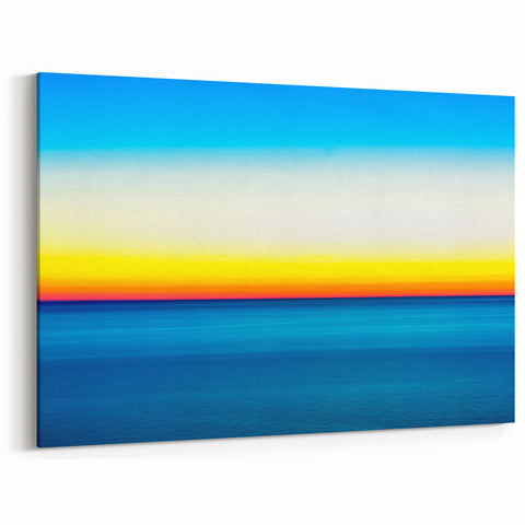 Vibrant Ocean Horizon - Fine Art Photography Canvas Prints
