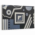 Modern Abstract Painting – Black & Gray Geometric Wall Art