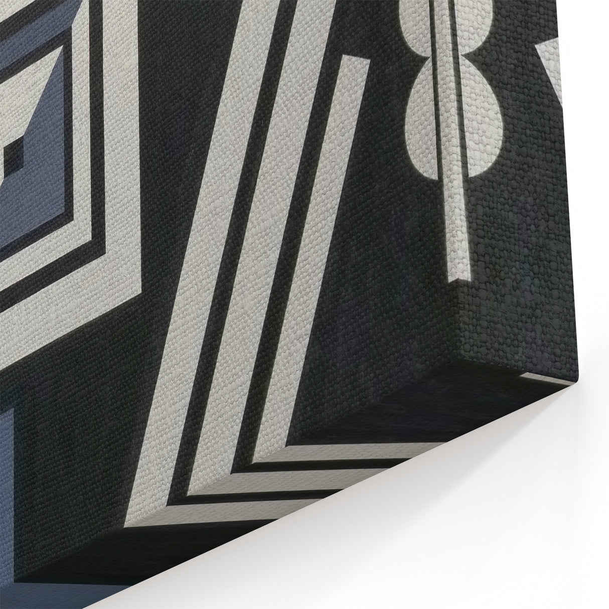 Modern Abstract Painting – Black & Gray Geometric Wall Art