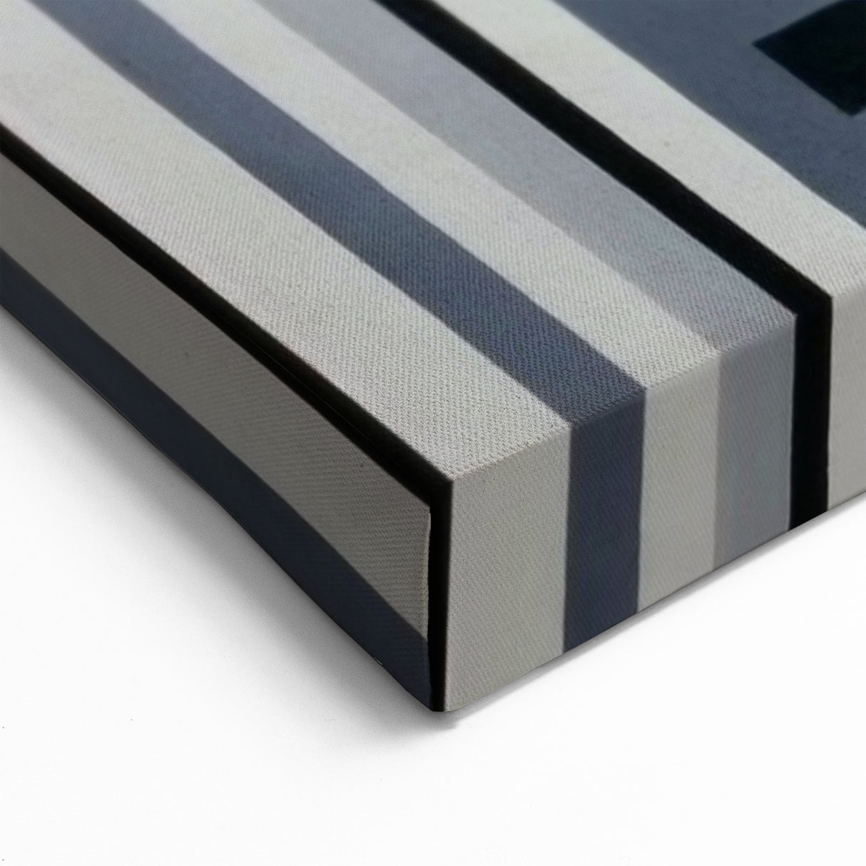 Modern Abstract Painting – Black & Gray Geometric Wall Art