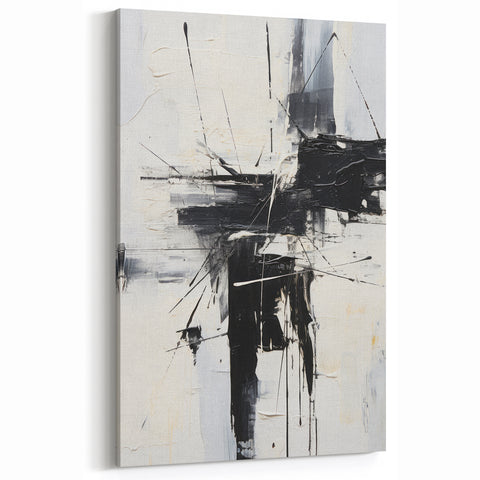 Modern Art Prints – Soft Blue & White Abstract Canvas Wall Art