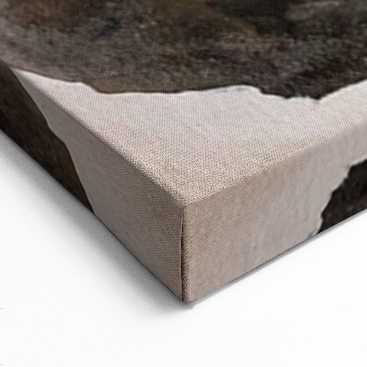 Modern Abstract Painting – Olive Green & Beige Earthy Wall Art