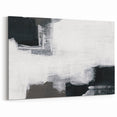 Earthen Harmony Abstracts - Black and White Wall Art