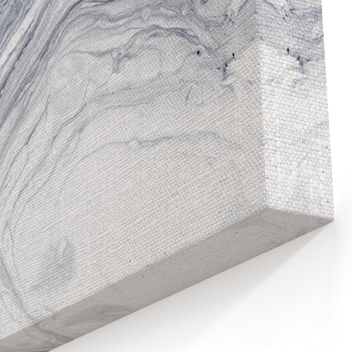 Moody Modern Wall Art – Black & White Fluid Abstract Painting