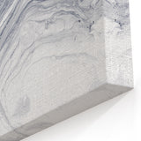 Moody Modern Wall Art – Black & White Fluid Abstract Painting