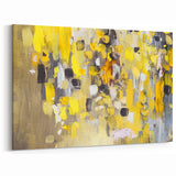 Bold Yellow Moody Modern Wall Art – Abstract Canvas for Vibrant Spaces