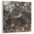 Geometric Moody Modern Wall Art – Abstract Black & Beige Canvas