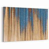 Elegant Moody Modern Wall Art – Abstract Blue & Beige Canvas Print
