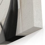 Elegant Moody Modern Wall Art – Abstract Blue & Beige Canvas Print