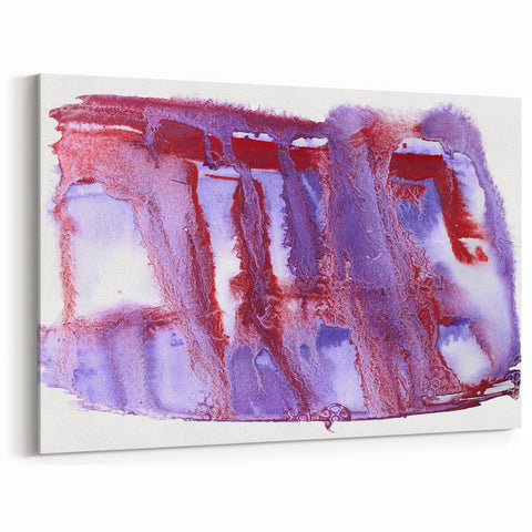 Burgundy & Violet Moody Modern Wall Art – Abstract Canvas Print