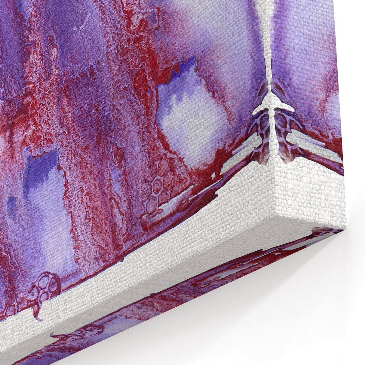 Burgundy & Violet Moody Modern Wall Art – Abstract Canvas Print