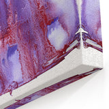 Burgundy & Violet Moody Modern Wall Art – Abstract Canvas Print
