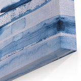 Serene Moody Modern Wall Art – Abstract Blue & White Canvas Print
