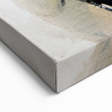 Elegant Moody Modern Wall Art – Abstract Black & Beige Canvas