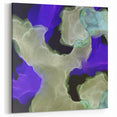 Contemporary Abstract Wall Art – Moody Violet & Green Canvas Print