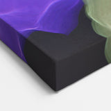 Contemporary Abstract Wall Art – Moody Violet & Green Canvas Print