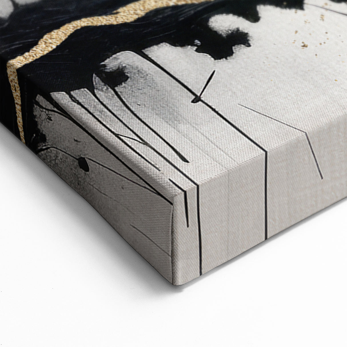 Large Abstract Canvas – Moody Modern Wall Art in Red, Black & Green