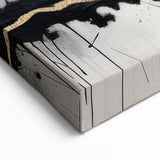 Large Abstract Canvas – Moody Modern Wall Art in Red, Black & Green